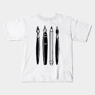 pencil pens vintage Kids T-Shirt